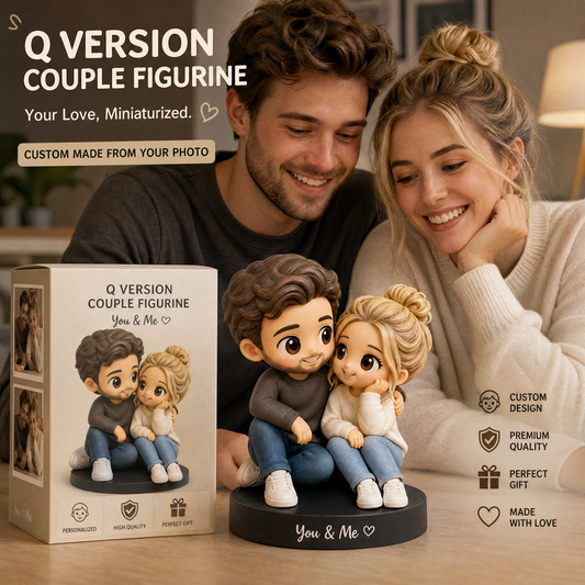 Custom 3D Cartoon Figurine | Personalized Photo‑Based Chibi Character Statue Custom Portrait Doll Ornament Gift