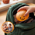 Halloween Dumpling Stress Relief Toys, 1pcs3pcs6pcs with Steamer Storage Boxes,Slow‑rebound maltose squishy toys, ideal for Halloween party gifts, featuring grimace pumpkin and little devil designs