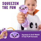 Halloween Dumpling Stress Relief Toys, 1pcs3pcs6pcs with Steamer Storage Boxes,Slow‑rebound maltose squishy toys, ideal for Halloween party gifts, featuring grimace pumpkin and little devil designs