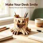 Monster Tree Stump 3D Printed Pen Holder | Cool Desk Decor & Stationery Organizer