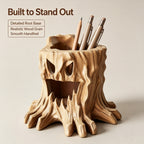 Monster Tree Stump 3D Printed Pen Holder | Cool Desk Decor & Stationery Organizer