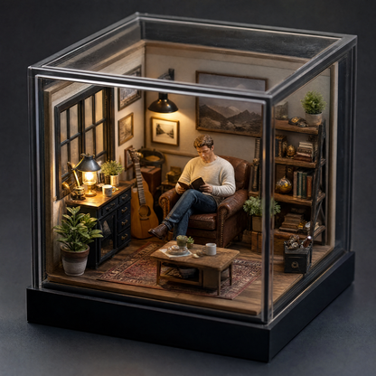 Custom 3D Diorama Miniature Scene | Personalized Mini Room Box, Custom Scale Model Diorama Desktop Decor Gift