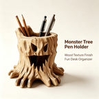 Monster Tree Stump 3D Printed Pen Holder | Cool Desk Decor & Stationery Organizer