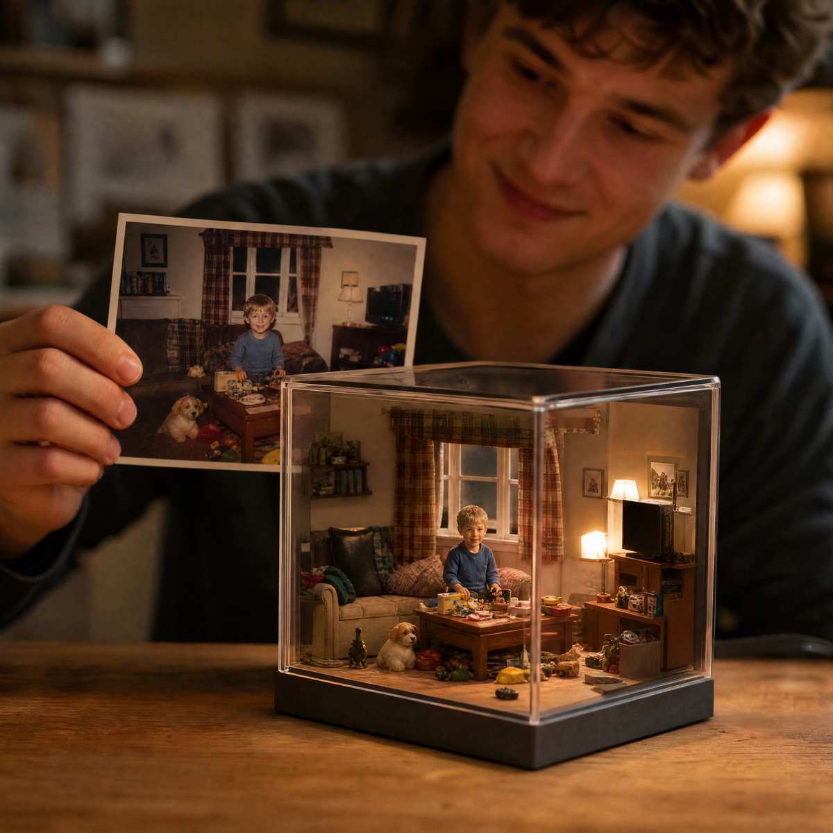 Custom 3D Diorama Miniature Scene | Personalized Mini Room Box, Custom Scale Model Diorama Desktop Decor Gift