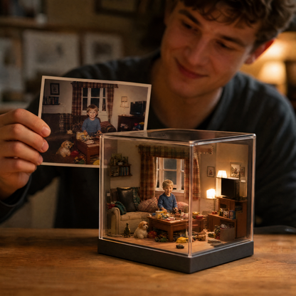 Custom 3D Diorama Miniature Scene | Personalized Mini Room Box, Custom Scale Model Diorama Desktop Decor Gift
